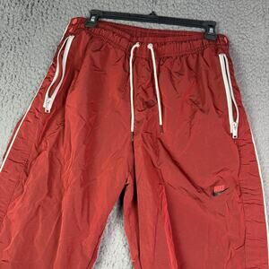 Nike Sportswear Essentials Woven Unlined Tearaway Pants Mens M Red DM6686-662